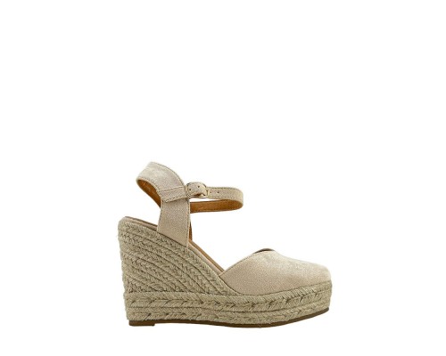 Sandalia Alpargata Tacón Cuña